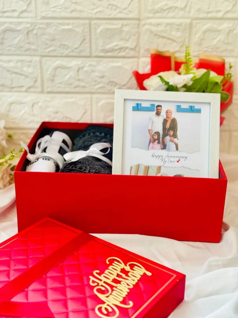 red hamper by best gift shops in kannur